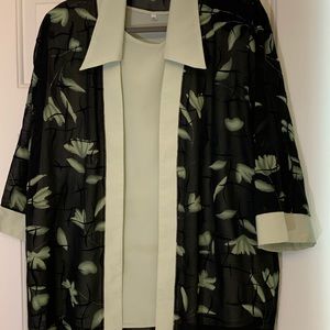 2 Piece Sleeveless Tank and Cardigan